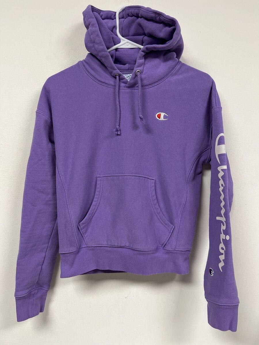 Champion Reverse Weave Hoodie Womens Size XS Purple Lavender Champion Reverse Weave Hoodie Womens Size XS Purple Lavender