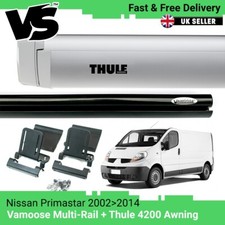 VAMOOSE MULTI RAIL THULE 4200 SILVER AWNING NISSAN PRIMASTAR 2002-2014 SWB