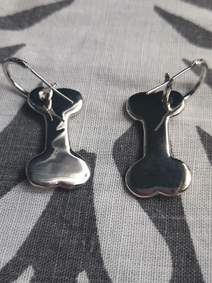 Pendientes colgantes Vivienne Westwood plata hueso cristal oro orbe Foto 4 de 4