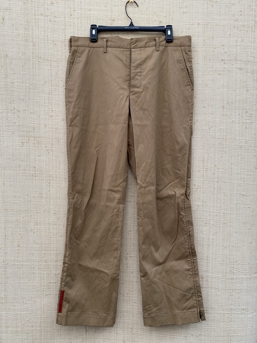 Authentic Vtg 90s Prada Sport Trouser Pants 52 Red Stripe