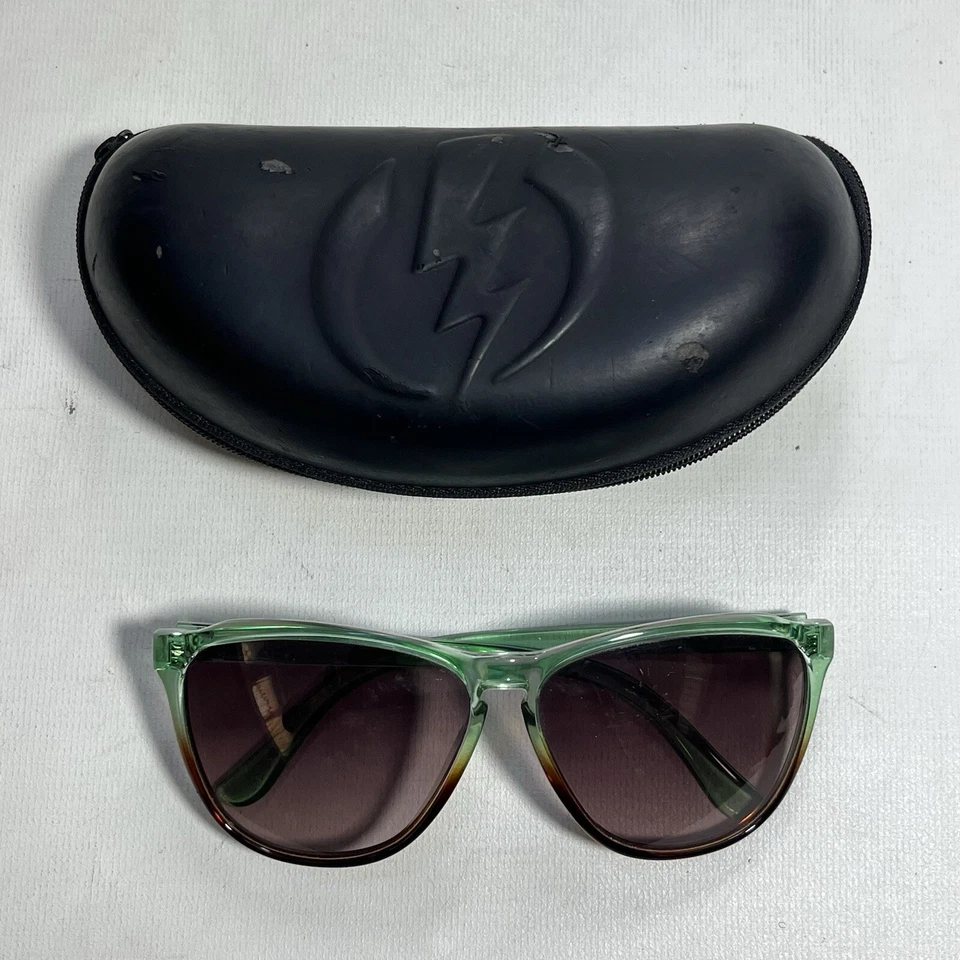 Gafas de sol eléctricas Encelia verde menta marrón marcos desvanecidos lentes marrones con estuche Foto 2 de 4
