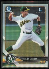 2018 Bowman Draft Chrome 1st Jeremy Eierman Raw Refractor #BDC-179
