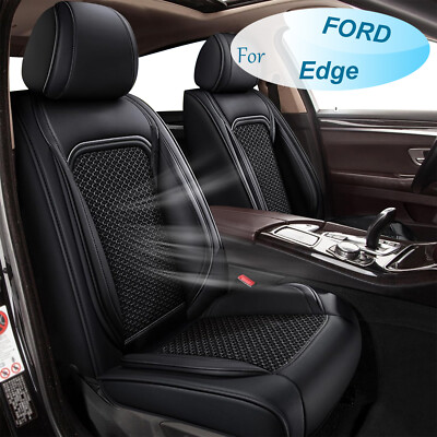 For FORD Edge 2007-2024 Car Front&Rear 5 Seat Covers Protector Cushion Black