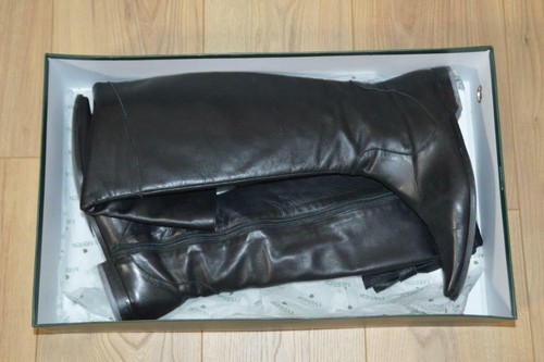 Bottes cuissardes en cuir noir KARSTON P 37 1/2 - Picture 9 of 11