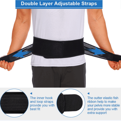 Sacroiliac Hip Belt - Adjustable Pelvic Support Belt for Sciatica SI Joint Pain - Picture 8 of 14