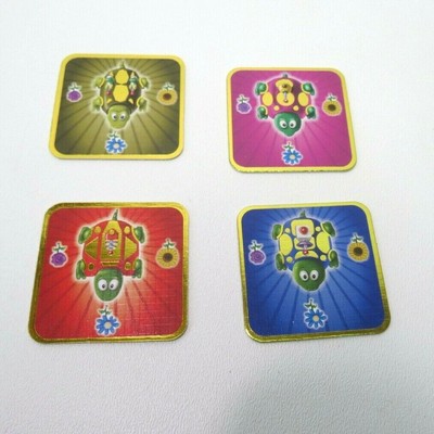 2014 Robot Turtles Game Replacement Parts Pieces- 4 Robot Turtle Cards