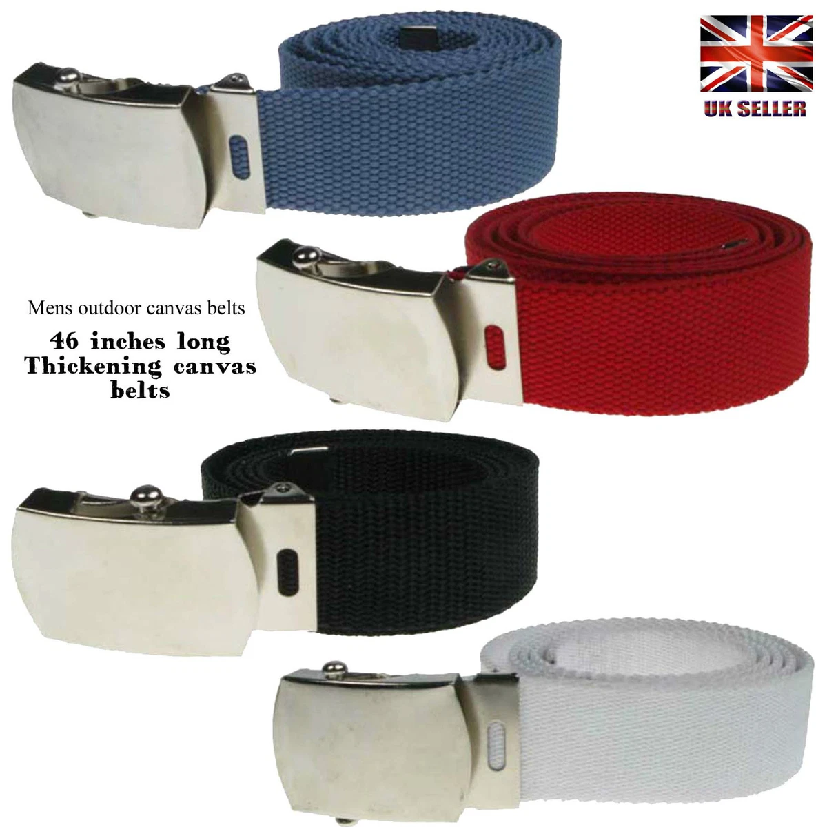 30mm Webbing Canvas Fabric Cotton Stylish Belts Looks Funky For