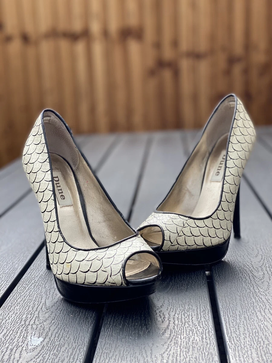 Dune peep toe store heels