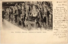 CPA VIETNAM Tonkin - DAP-CAU - Intérieur de Pagodes (85899)