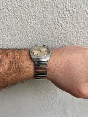 Vintage 1970s Men's Ingersoll YY 1215 Swiss Made Shock Resistant Date 34mm Watch - Picture 13 of 20