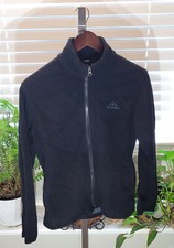 Outdoor Sport Generic Black Fleece Jacket Men's Size S Small