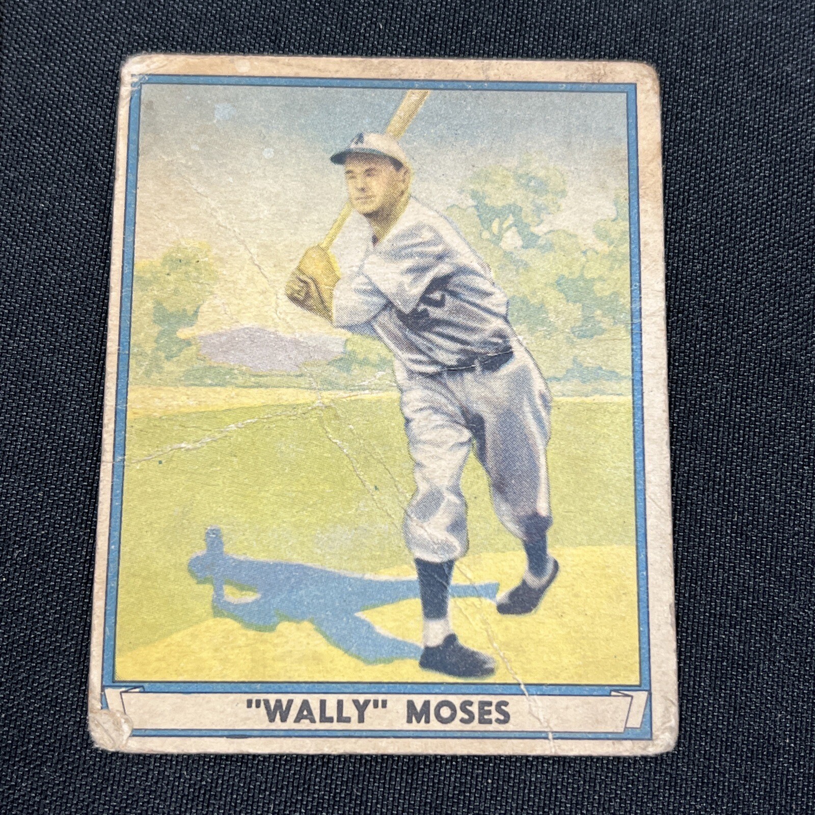 1941 PLAY BALL #42 WALLACE "WALLY" MOSES PHILADELPHIA ATHLETICS