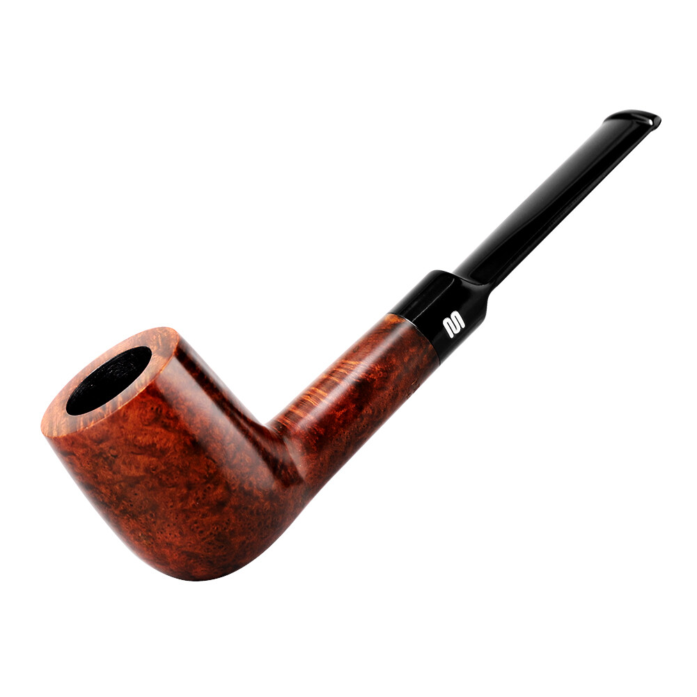 wooden pipe tobacco Briar Wooden Tobacco Pipe 9mm Filter Smoking Pipe Straight Taper Mouthpiece  Stem