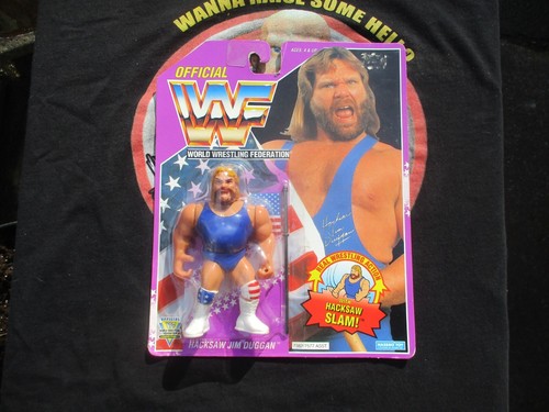 WWF Hasbro Hacksaw Jim Duggan Purple Card series 9...