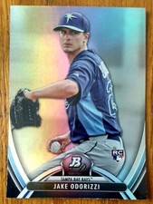 JAKE ODORIZZI, 2013 BOWMAN PLATINUM MOMENT #74, RAYS ROOKIE CARD