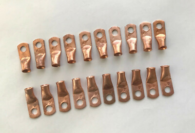 50 Cosses à œillet 3/0 - Cuivre Nu 3/8" Pour Batteries Et Câblage Lourd