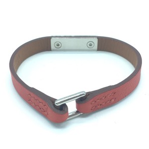 Hermes Microrival Accessories Accessory Bracelet Leather Metal Orange Sys 194 Ebay