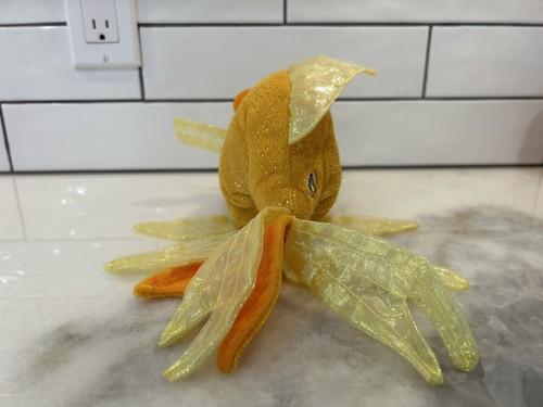 Retired GANZ Webkinz Fantail Goldfish HM218 Plush Stuffed Animal (No Code) - 第 3/7 張圖片