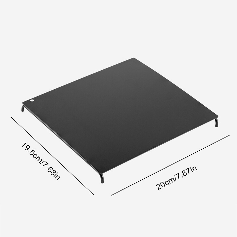 A Mini Camping Table Adjustable Height Stove Rack Folding Table