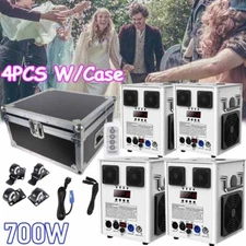 4PCS Cold Spark Machine 700W Stage Effect DMX Firework Wedding 6.6-9.8ft w/Case