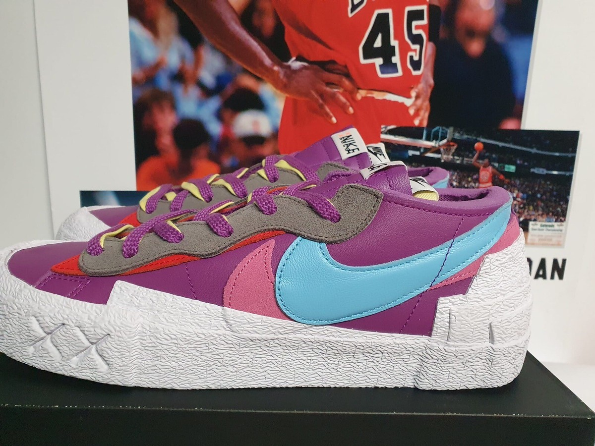 KAWS × sacai × Nike Blazer Low reed 27cm Nike Blazer Low x Sacai KAWS Purple Dusk Men's UK 7.5 EUR 42