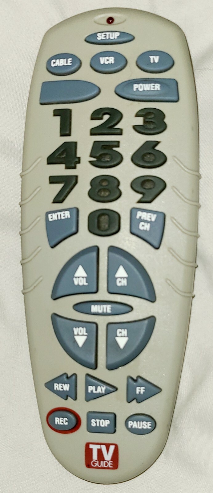 TV Guide Universal Remote Control TVG 3301B01 for Easy Device Compatibility