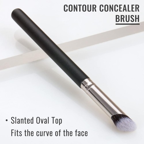 1 Pcs Mini Flat Top Kabuki Brush for Under Eye Concealer and Nose Contour - Picture 3 of 8