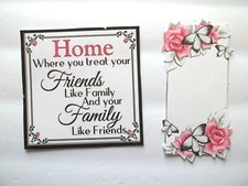 3D UPick Family Friends Flowers Teapot Verse Scrapbook Card Embellishment