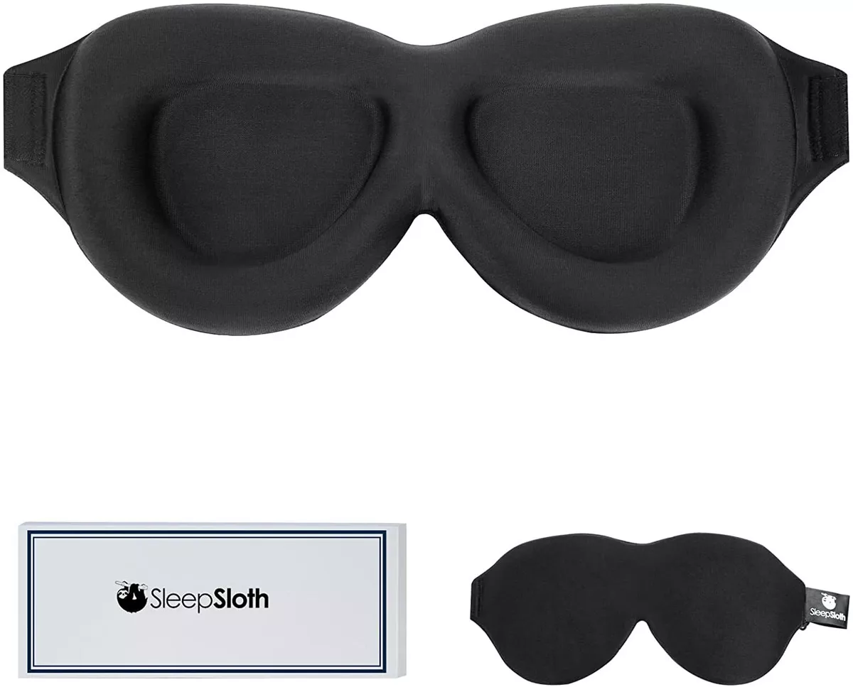 Sleep Mask Blindfold Eye Shades - 100% Light Blocking - Blackout