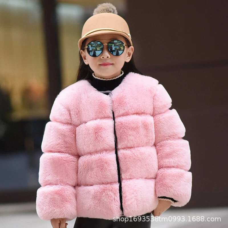 Fluffy kids best sale coat