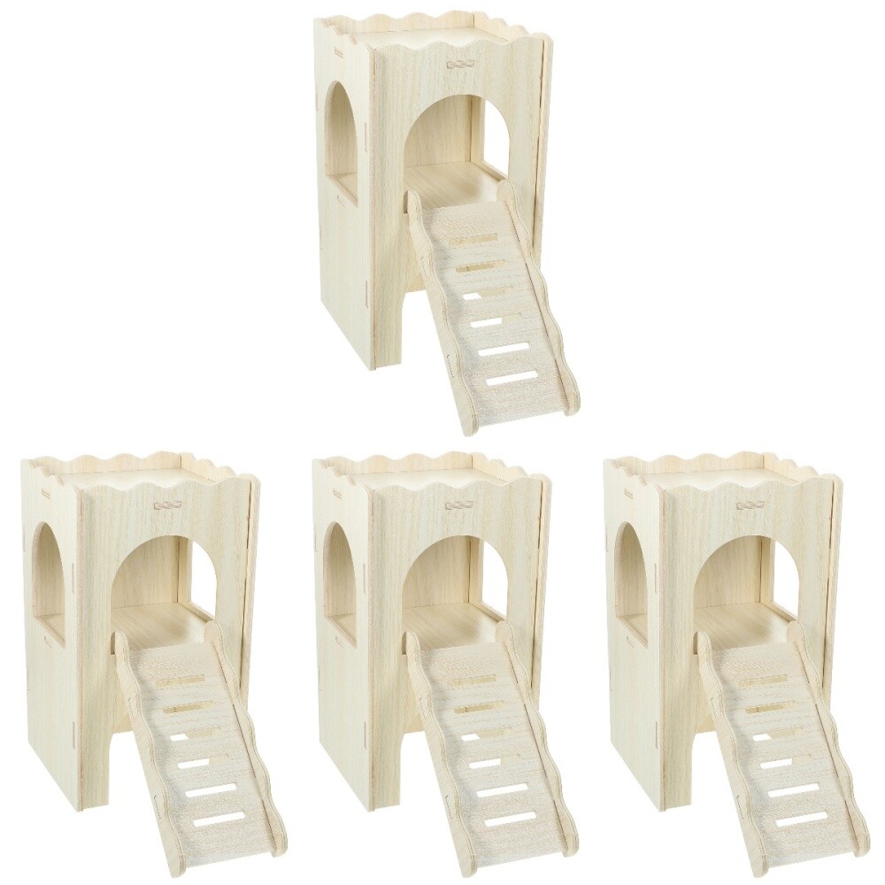 APL 4 Pezzi Stand Pantofole Casetta Porcellini d'India Giocattolo Viaggio