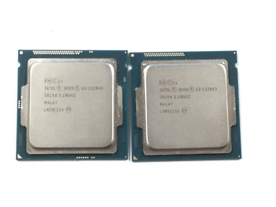 Lot of 2 - Intel Xeon E3 - 1220 V3 / SR154  3.10GHz 8MB Quad-Core CPU LGA1150