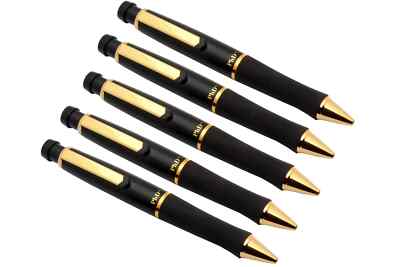 Set Of 5 Rare Vintage Sanford PHD Rollerball Pen With Rubber Grip NEW OLD STOCK