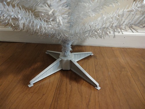 New 3' WHITE/IRIDESCENT ARTIFICIAL CHRISTMAS TREE National Tree Company w/Stand - Picture 4 of 17