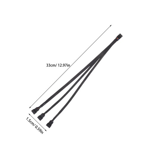 5 Pieces Fan Adapter Cable Computer Splitter Cooling System Supply - 第 7/12 張圖片
