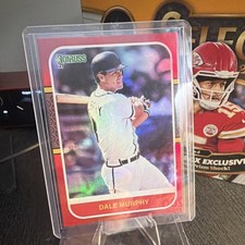 Panini 2021 Donruss Dale Murphy #255 Atlanta Braves Red Parallel Retro 1987
