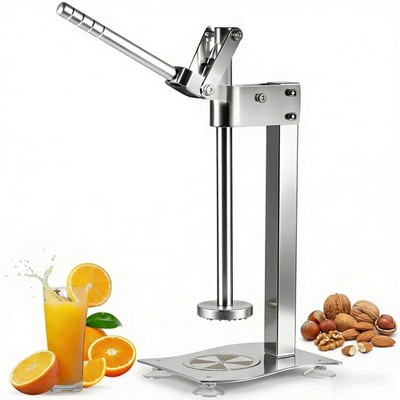 Stainless Steel Manual Lemon Squeezer Press, Heavy Duty Nut & Lemon Smasher M...