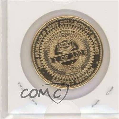 1998 Pinnacle Mint Coins Artist Proof Gold Plate /100 Dale Jarrett 's Car HOF - Image 2 of 2