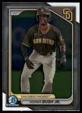 2024 Bowman #BCP-87 Homer Bush Jr. Chrome Prospects