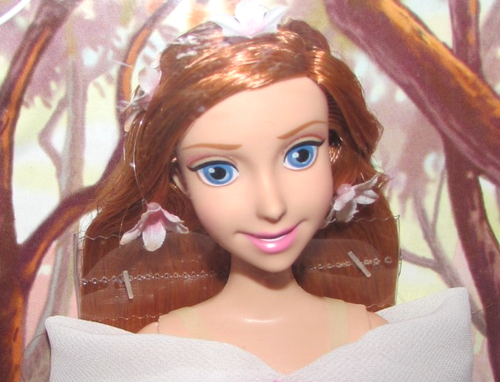Nuevo Vestido Rosa Giselle 2007 Película Disney Encantada Amy Adams Pelo Rojo Muñeca Barbi - Imagen 9 de 20