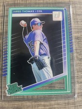 2025 Panini Donruss Clearly Rated Prospects Jared Thomas Card #147 SP