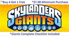  Buy 4 1Free Skylanders Giants Complete UR Set w Checklist 7.98 Minimum  