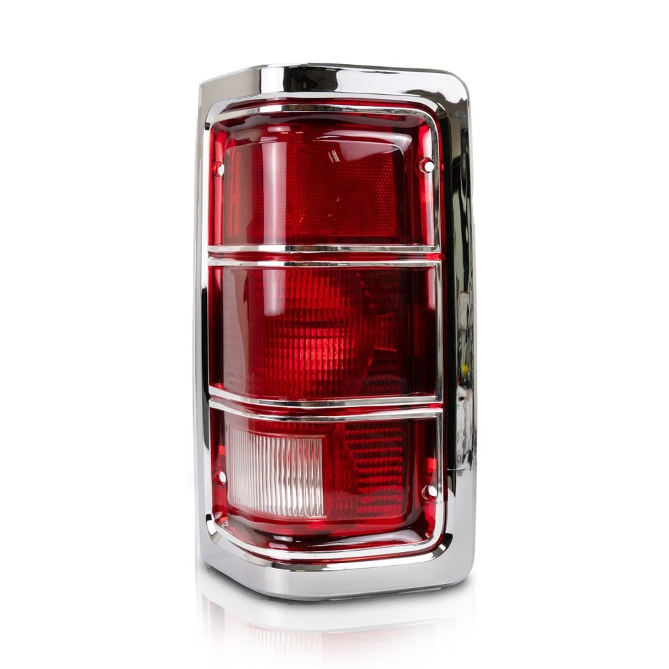 Lente de luz trasera cromada lateral del pasajero para camioneta Dodge 1981-1987 CH2809104 Foto 3 de 4