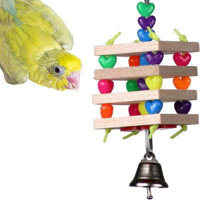 SB680 Balsa Stack Bird Toy, Small Bird Size, 6.5'' X 2''