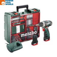 Metabo 600080880 Powermaxx BS 12v Cordless Drill/Screwdriver Inc 2x 2.0Ah Bat...