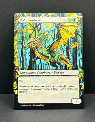 MTG - Old Gnawbone - Van Gogh Style - Card For EDH and Playtest
