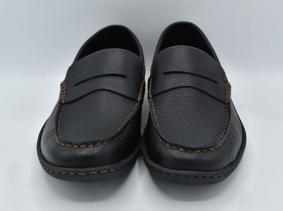 Born Mens Size 11 Simon III Black‎ Full Grain Leather Slip On Loafers Shoes Born Mens Harmon Casual Slip-On Driving Loafer Brown Leather  main image 3