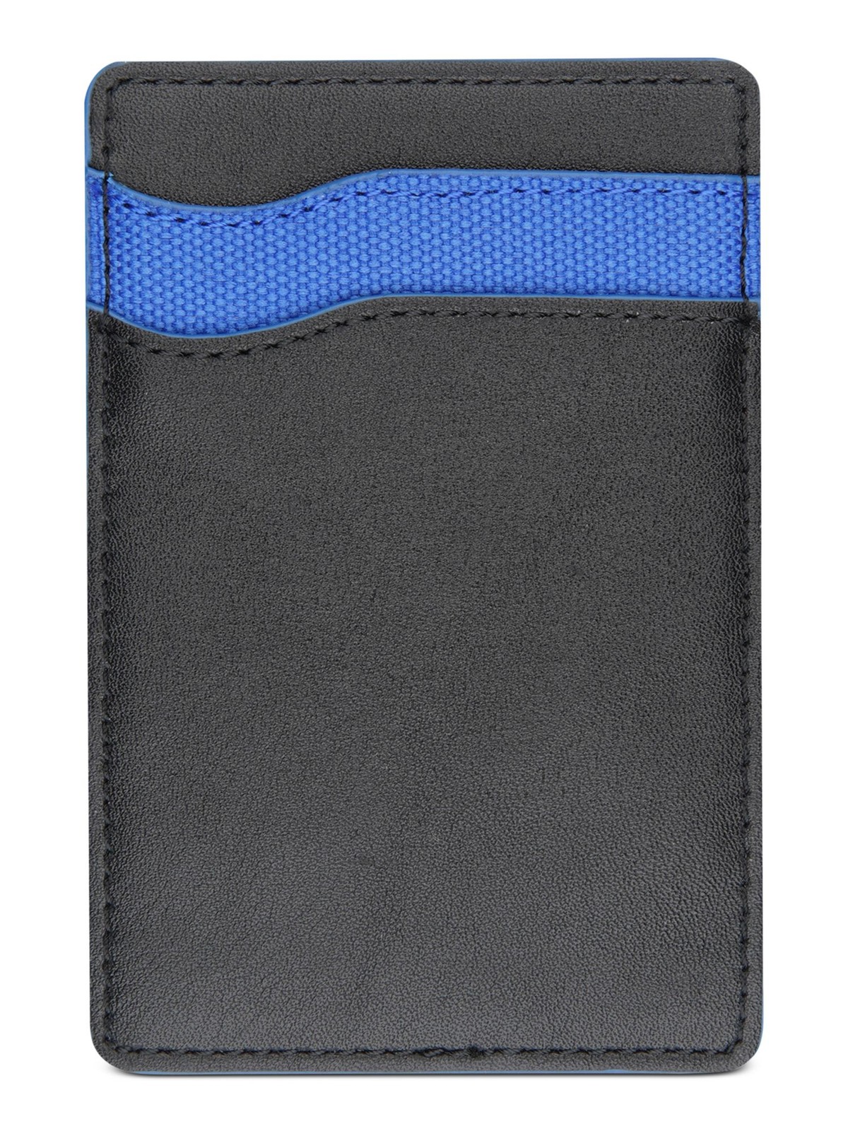 Изготовленный на заказ мужской черный ПВХ-клейкий держатель для карт с цветными блоками