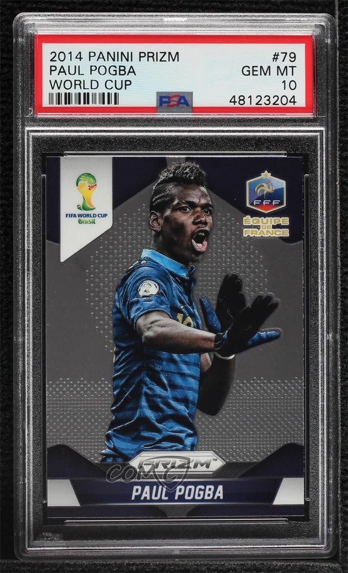 2014 Panini Prizm World Cup Paul Pogba #79 PSA 10 GEM MT 10no