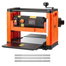 Thickness Planer, Two Speed, 13-Inch Width Worktable Power Benchtop Planer, Thre
